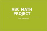 ABC MATH PROJECT Omar Diabmarzouk. A Area The area of a square or triangle or polygons. Example: The area of a square with equal 4cm sides is 16cm².