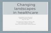 Changing landscapes in healthcare Presentation and discussion CAAHP conference Ottawa May 29 th 2014 Ewa Sidorowicz MDCM, FRCP(c), MSc ADG medical Affairs.