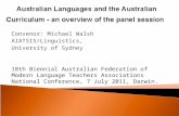Convenor: Michael Walsh AIATSIS/Linguistics, University of Sydney 18th Biennial Australian Federation of Modern Language Teachers Associations National.