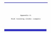 Appendix H: Risk training slides (sample). What is Risk? “ Risk is the effect of uncertainty on objectives ” AS/NZS ISO31000:2009.