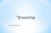 Psychology 5.2. * Dreams are repressed desires * Provide access to the unconscious * Use symbols to represent something other than we would normally think.