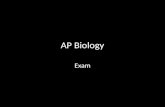 AP Biology Exam. 2 PARTS: 50% multiple choice/ grid in 50% free response.