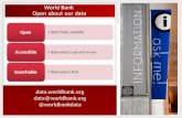 Data.worldbank.org data@worldbank.org @worldbankdata.