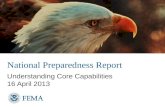 National Preparedness Report Understanding Core Capabilities 16 April 2013.