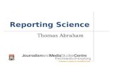 Reporting Science Thomas Abraham. http://www.pewresearch.org/quiz/science- knowledge