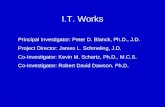 I.T. Works Principal Investigator: Peter D. Blanck, Ph.D., J.D. Project Director: James L. Schmeling, J.D. Co-Investigator: Kevin M. Schartz, Ph.D., M.C.S.
