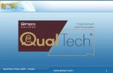 QualTech Prize 2007 - Finals 1. QualTech Prize 2007 - Finals  Managing for Improvement vs Managing for Innovation.