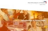 Ryton Plant Introduction to Ryton Plant. Contents  PSA worldwide  PSA in the UK  Manufacturing in Britain  Notable events at Ryton.