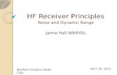 HF Receiver Principles Noise and Dynamic Range Jamie Hall WB4YDL Reelfoot Amateur Radio Club April 26, 2012.