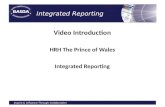 Inspire & Influence Through Collaboration Integrated Reporting Video Introduction HRH The Prince of Wales Integrated Reporting.