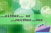 ……either…… or ……neither……nor. We can use “either……or” to express alternative options. E.g.Peter wants to eat some fruit. However, there are only some.