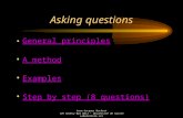 Jean-Jacques Hochart IUT Annecy Dpt GEII - Université de Savoie Laboratoire LLS Asking questions General principles A method Examples Step by step (8 questions)
