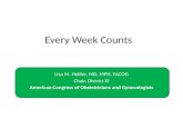 Every Week Counts Lisa M. Hollier, MD, MPH, FACOG Chair, District XI American Congress of Obstetricians and Gynecologists.