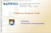 Software Analysis Tools Felix Wu University of Hong Kong Northeast Asian Power Grid Interconnection Shenzhen ， May 7, 2002.