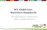 WV Child Care Nutrition Standards WV Department of Education Office of Child Nutrition.