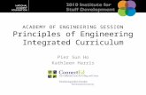 A CADEMY OF E NGINEERING S ESSION Principles of Engineering Integrated Curriculum Pier Sun Ho Kathleen Harris.