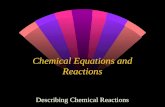 Chemical Equations and Reactions Describing Chemical Reactions.