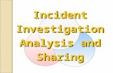 Incident Investigation Analysis and Sharing. OVERVIEW OF INCIDENT MANAGEMENT PROCESS Reporting Incident/ Near Miss ImplementCorrectiveActions Share Learnings.