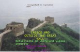 1 INSIDE AND OUTSIDE THE GREAT WALL Reflections on China and Global Security Willem van Kemenade Website:  E- mail: kemenade@xs4all.nl.