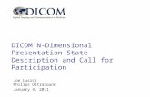Joe Luszcz Philips Ultrasound January 4, 2011 DICOM N-Dimensional Presentation State Description and Call for Participation.