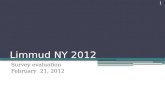 Limmud NY 2012 Survey evaluation February 21, 2012 1.