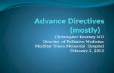 Christopher Kearney MD Director of Palliative Medicine MedStar Union Memorial Hospital February 2, 2013.