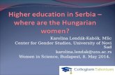Karolina Lendák-Kabók, MSc Center for Gender Studies, University of Novi Sad karolina.lendak@uns.ac.rs Women in Science, Budapest, 8. May 2014.