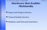 Theoretical Foundations of Multimedia Chapter 3 Hardware that Enables Multimedia n Input and Output Devices n Virtual Reality Devices n Modems and Network.