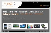 Go to View > Header & Footer to edit October 12, 2014 | slide 1 RSCs – Stimulating and supporting innovation in learning The use of Tablet Devices in Education.