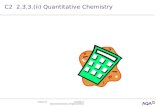 Version 2.0 Copyright © AQA and its licensors. All rights reserved. C2 2.3.3.(ii) Quantitative Chemistry.