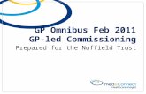 GP Omnibus Feb 2011 GP-led Commissioning Prepared for the Nuffield Trust.