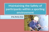 Maintaining the Safety of participants within a sporting environment P4/M3/D2.