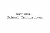 National School Initiatives. PESSCL Strategy Introduced in 2003 Target – “to increase the percentage of school children who spend a minimum of two hours.