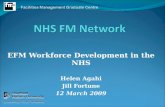EFM Workforce Development in the NHS Helen Agahi Jill Fortune 12 March 2009.