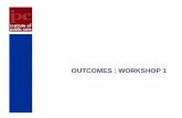 OUTCOMES : WORKSHOP 1. Outcomes Project  Funded by SW RIEP  Follow on from the CUBA project  Designed to develop a generic outcomes training pack