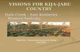 VISIONS FOR KIJA-JARU COUNTRY Halls Creek – East Kimberley – Western Australia Deidre Ikin Community Drug Service Worker June 2002.