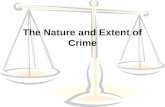 The Nature and Extent of Crime. Crime Data Surveys and official records are the primary source of crime date Different techniques are used by criminologist.