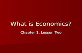What is Economics? Chapter 1, Lesson Two. Basic Economic Concepts Economics is concerned with economic products. Economics is concerned with economic.