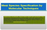 Meat Species Specification by Molecular Techniques Naveen Soni 1, S.S.Ahlawat 1, Jayanti Tokkas 2, Shalini Jain 3 and Hariom Yadav 4 1 Department of livestock.