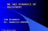 1 ME 302 DYNAMICS OF MACHINERY Cam Dynamics Dr. Sadettin KAPUCU © 2007 Sadettin Kapucu.