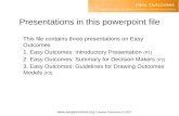 Www.easyoutcomes.org Creative Commons © 2007 Presentations in this powerpoint file This file contains three presentations on Easy Outcomes 1. Easy Outcomes: