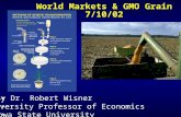 World Markets & GMO Grain 7/10/02 By Dr. Robert Wisner University Professor of Economics Iowa State University.