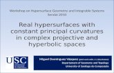 Real hypersurfaces with constant principal curvatures in complex projective and hyperbolic spaces Miguel Domínguez Vázquez (joint work with J. C. Díaz.