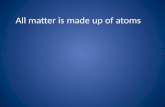 All matter is made up of atoms. Atoms have two parts.