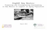 EngAGE New Mexico: Promoting and Strengthening Grantmaking in New Mexico to support an Aging Population March 2013.