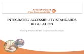 Training Module for the Employment Standard INTEGRATED ACCESSIBILITY STANDARDS REGULATION.