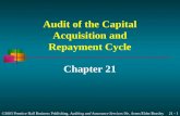 ©2003 Prentice Hall Business Publishing, Auditing and Assurance Services 9/e, Arens/Elder/Beasley 21 - 1 Audit of the Capital Acquisition and Repayment.