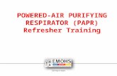 Click logo to begin. POWERED-AIR PURIFYING RESPIRATOR (PAPR) Refresher Training.