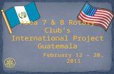 February 12 – 20, 2011. Lake Atitlan is located approximately 75 miles west of Guatemala City in the mountainous region of Guatemala. This area of Guatemala.