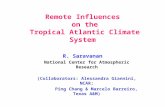 Remote Influences on the Tropical Atlantic Climate System R. Saravanan National Center for Atmospheric Research (Collaborators: Alessandra Giannini, NCAR;